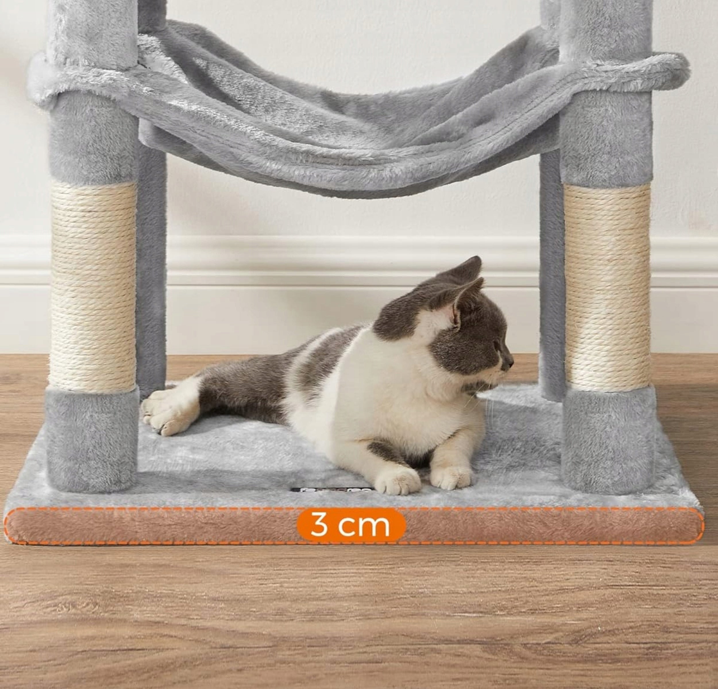 CAT SCRATCHER LARGE XL 6 LEVELS HIGH BED POST HOUSE 143cm Height (cm) 101 - 160 cm
