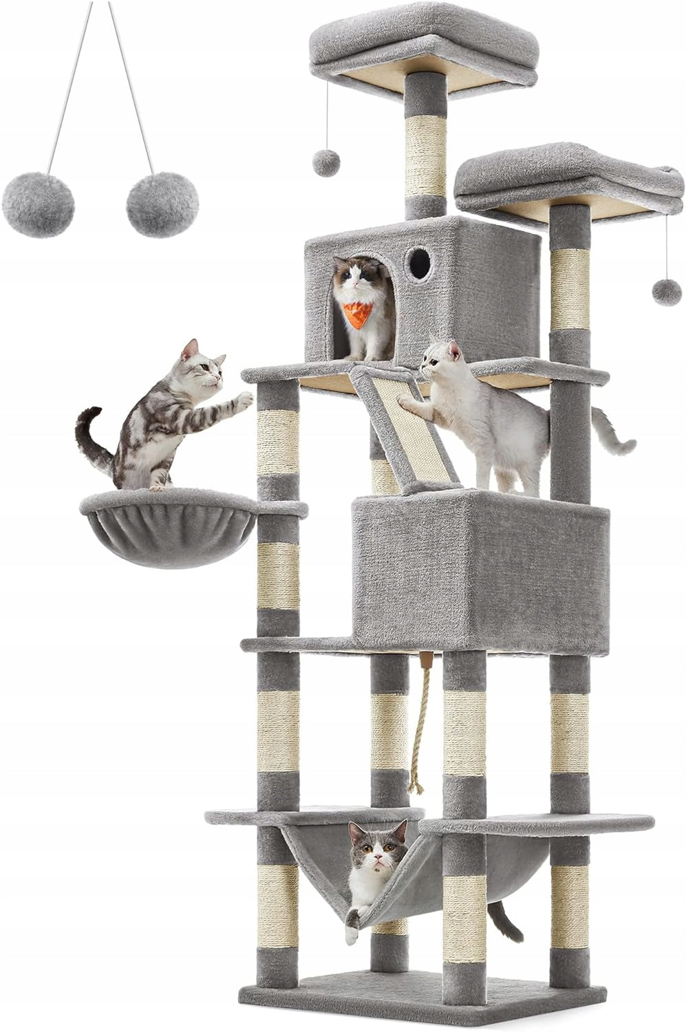 CAT SCRATCHER LARGE XXL HIGH 7 LEVELS BED POST COTTAGE 206 CM Packaging status original