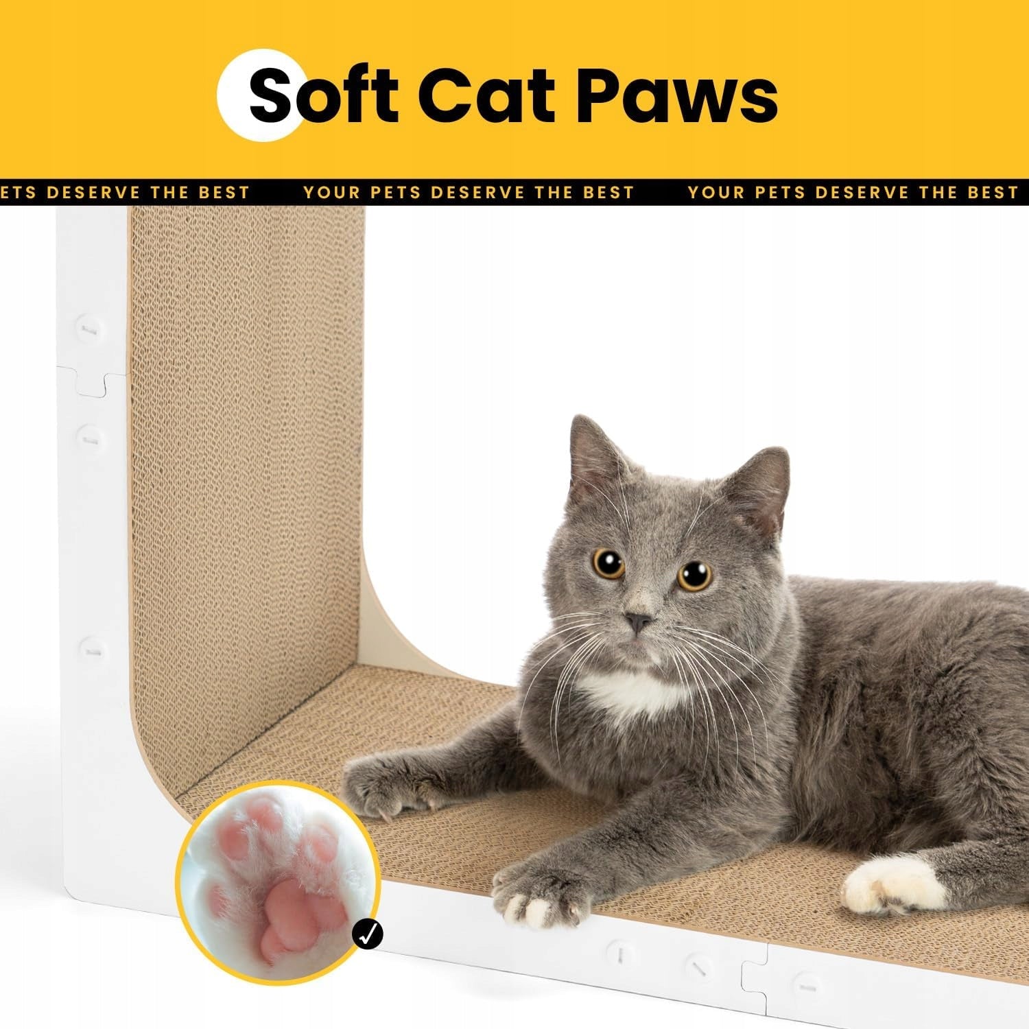 CAT SCRATCHER LETTER L 58x26CM VERSATILE NON-TOXIC PRACTICAL Brand no brand