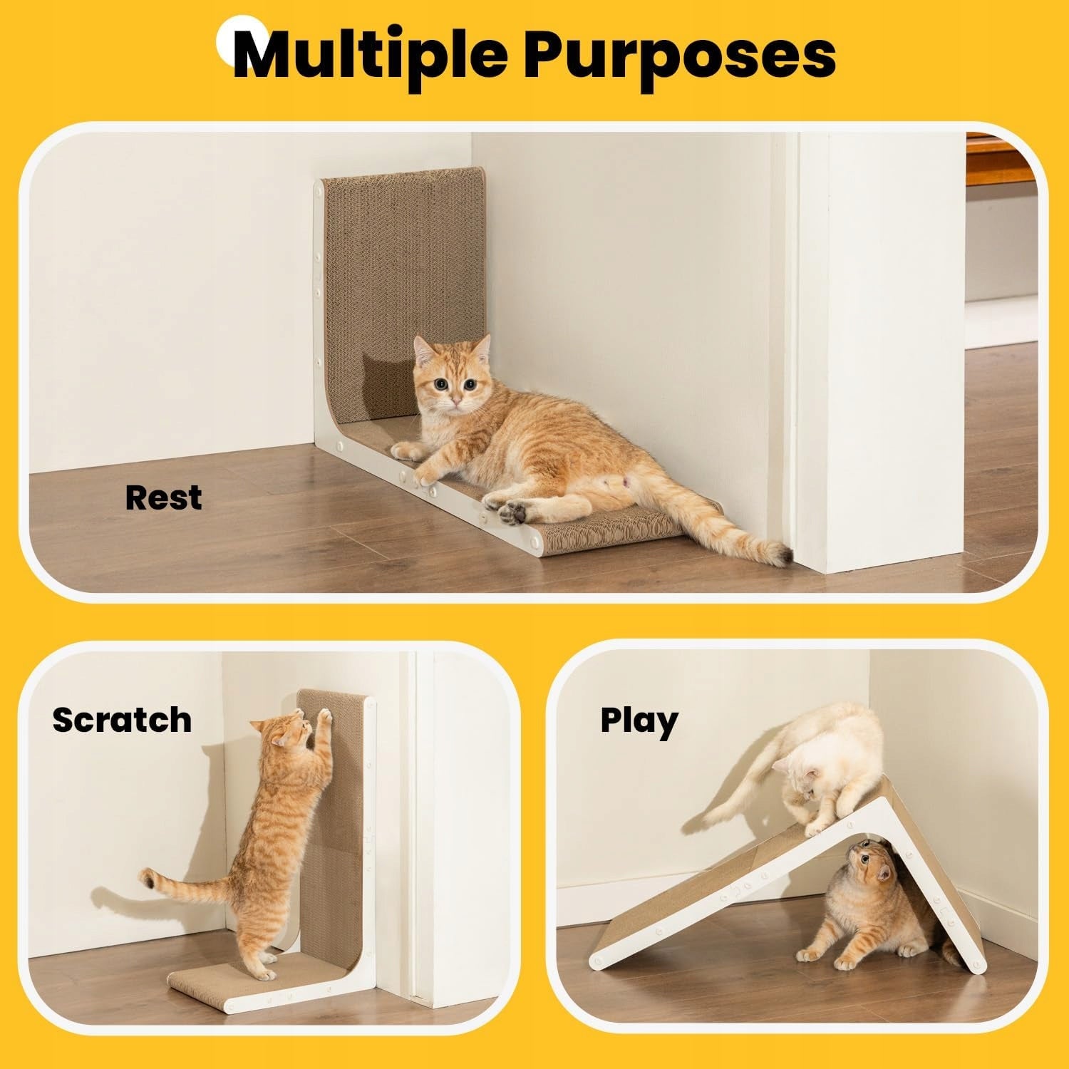 CAT SCRATCHER LETTER L 58x26CM VERSATILE NON-TOXIC PRACTICAL Manufacturer code CLN