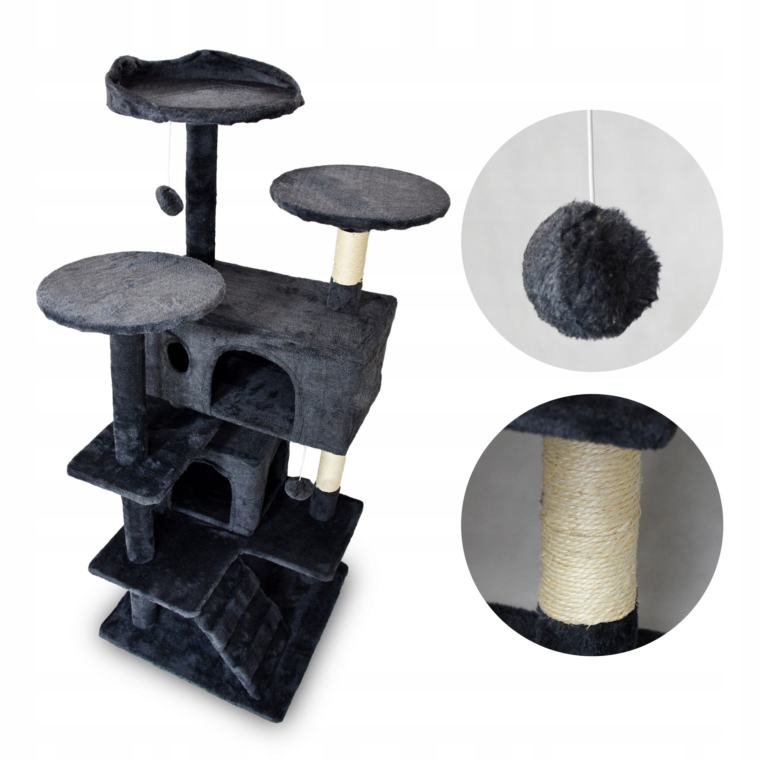 CAT SCRATCHER TREE TOWER BED COTTAGE 7 LEVELS LARGE STABLE Brand Medas Professsional