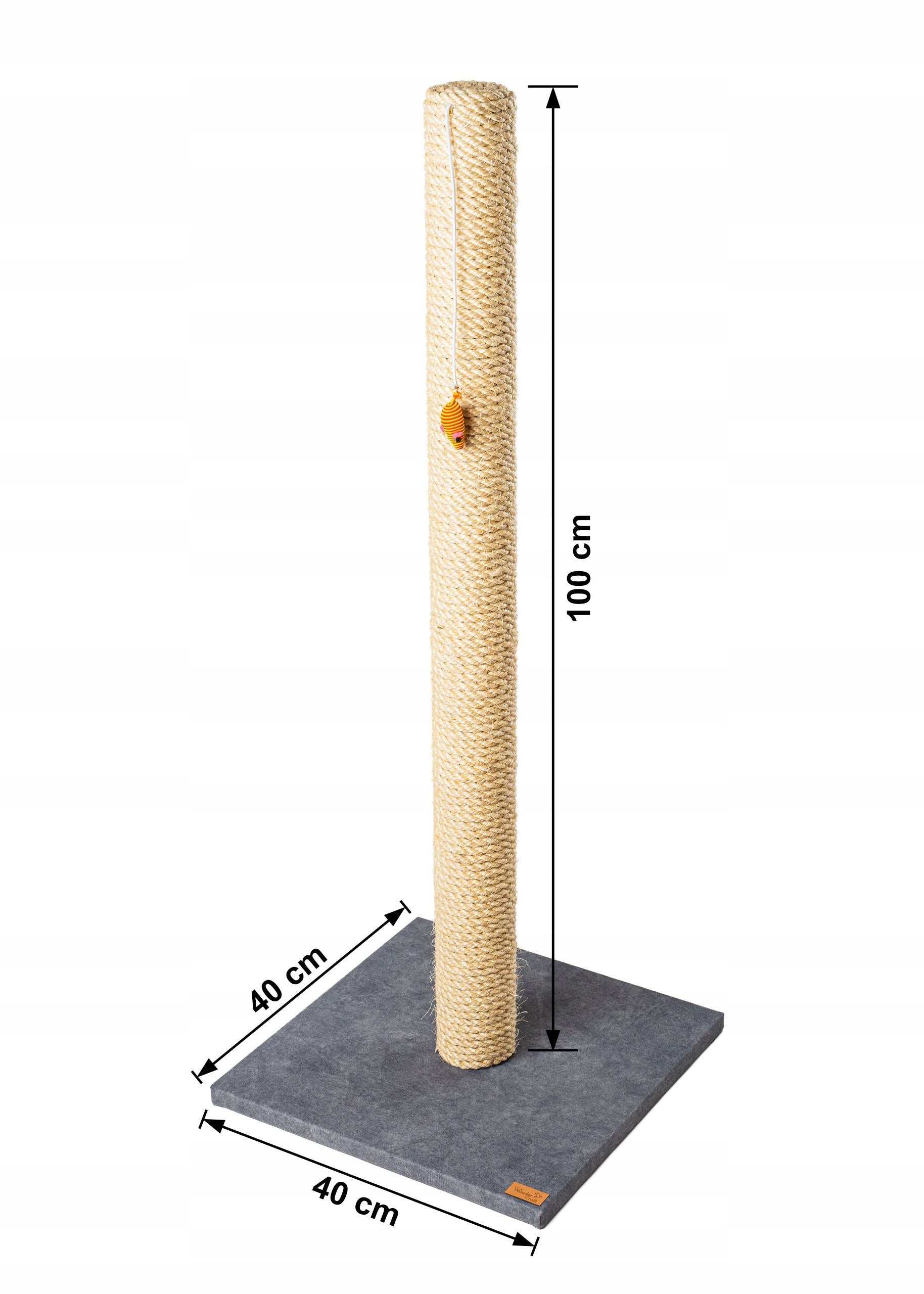 CAT SCRATCHER WOODED THICK ROPE BED TOYS POST LARGE SISAL Packaging status original