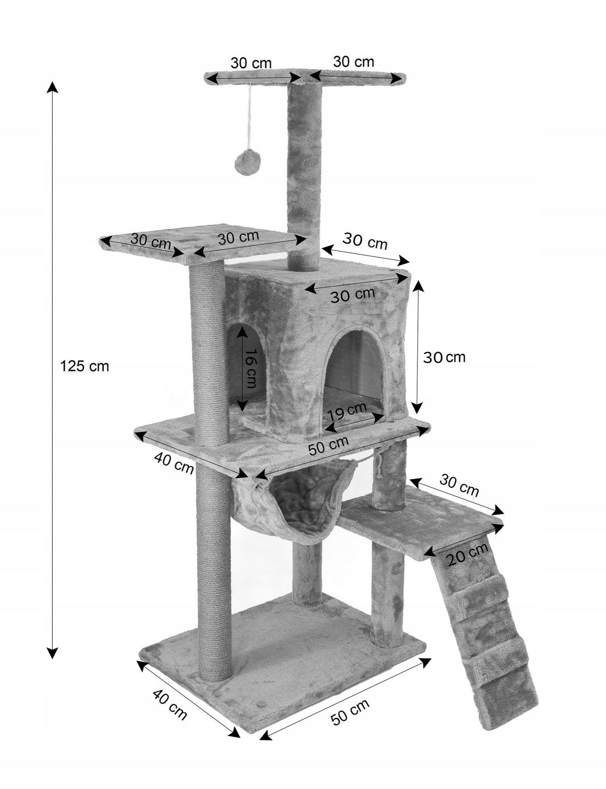 CAT SCRATCHER booth tree bed ladder hammock Pet HOBBY Height (cm) 101 - 160 cm