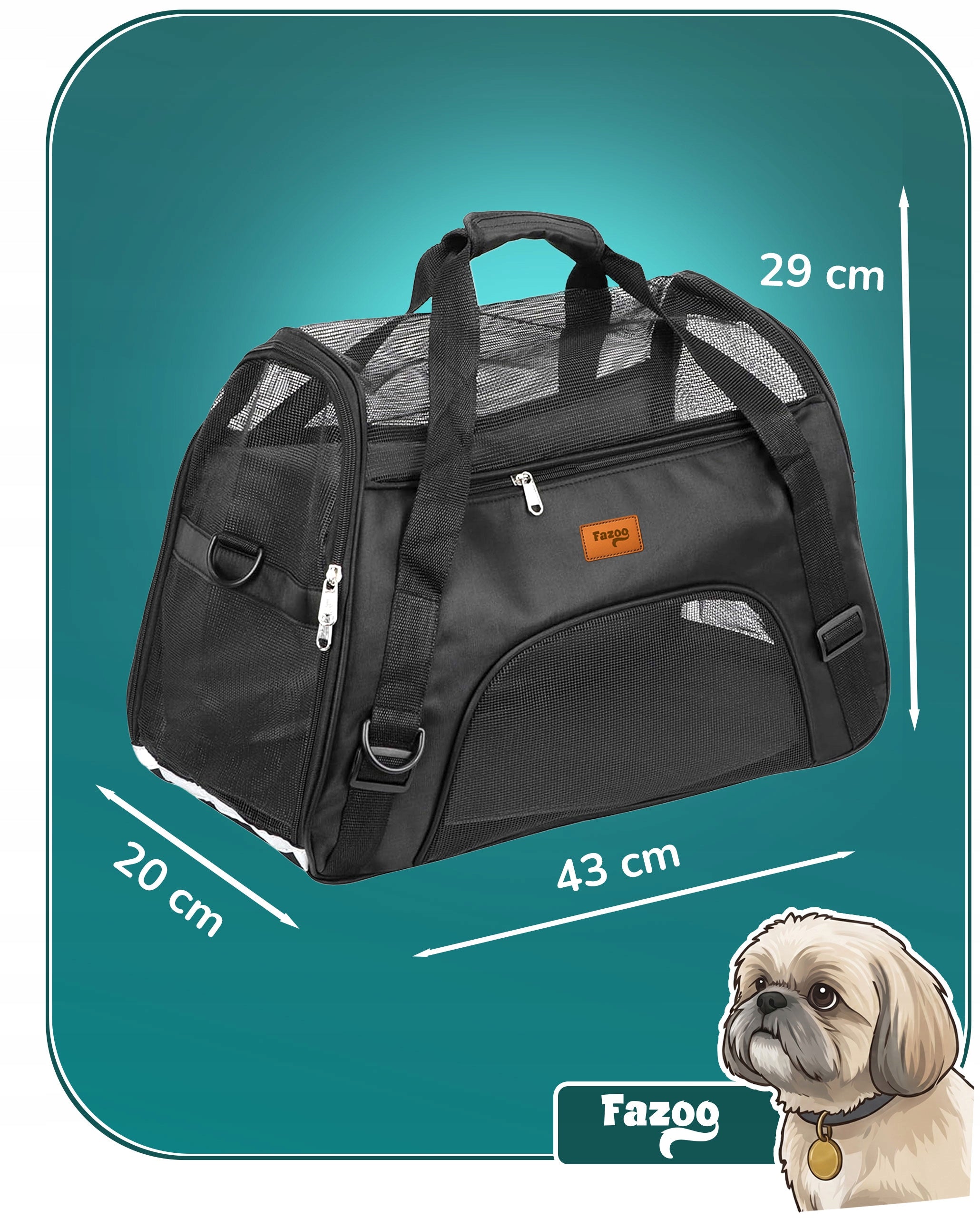CAT TRANSPORTER DOG Travel Bag for Stroller Transport Bag S Manufacturer code Transporter dla Pupila Torba - S