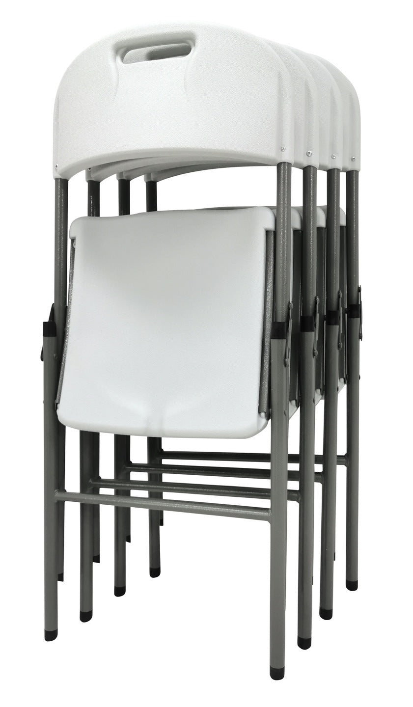 CATERING SET BANQUET GARDEN TABLE 180X70 + 6X PARTY CHAIR WHITE Line PARTY