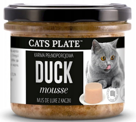 CATS PLATE DUCK MOUSSE Cat Food DUCK MOUSSE 100g