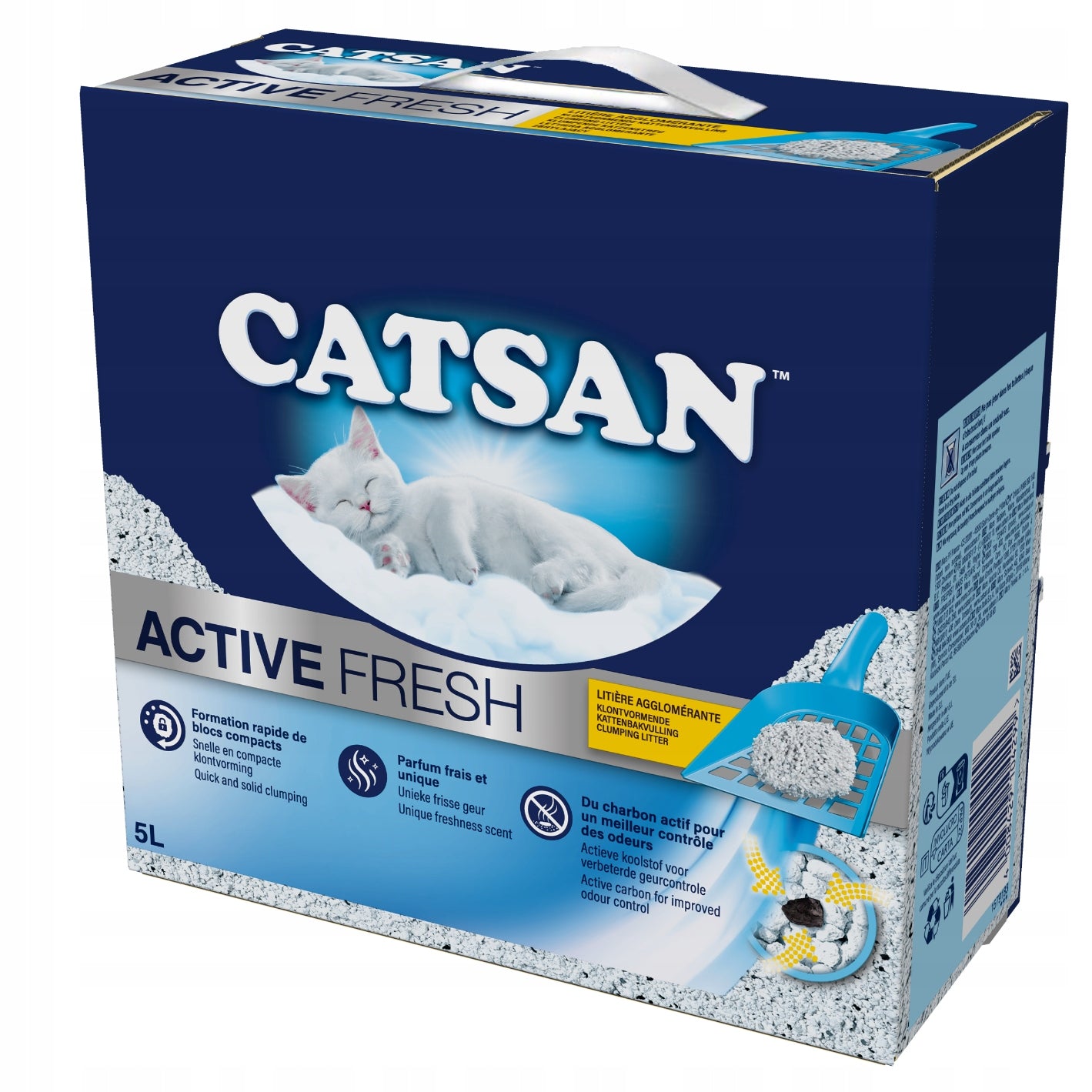 CATSAN Active Fresh cat litter with active carbon clumping 5 l