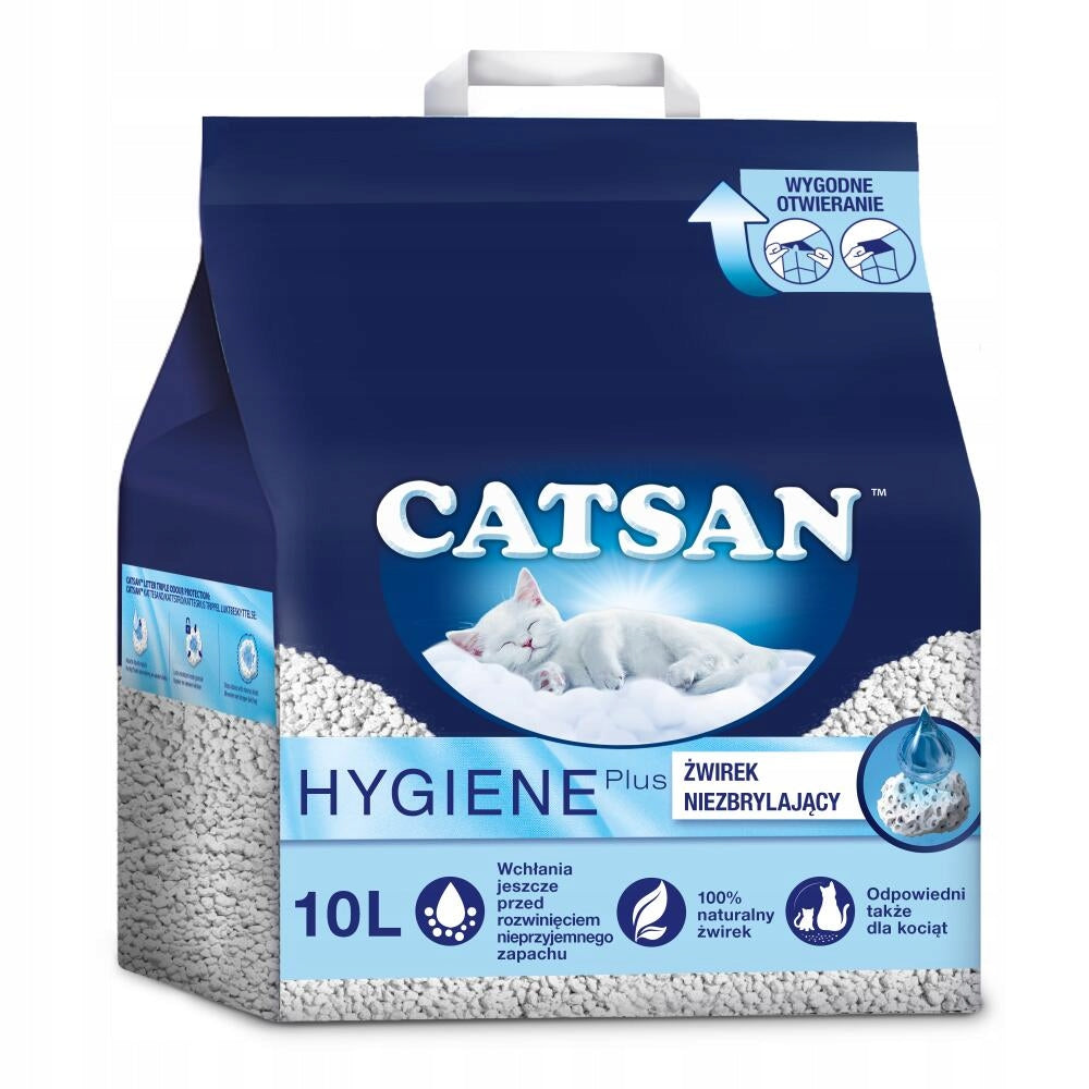 CATSAN Hygiene Plus natural non-caking cat hygiene litter 10l