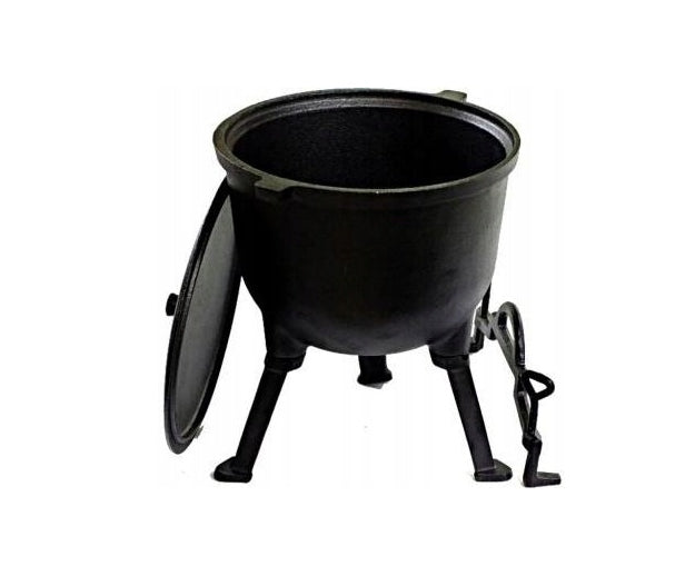 CAULDRON CAST IRON HUNTING POT HUNGARIAN MUSHROOMS 5L FOR BONFIRE GRILL Manufacturer code MDL 248