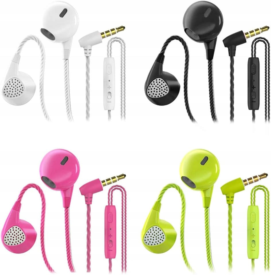 CBGGQ In-Ear Headphones White Black Green Pink to Choose 1pc/pair