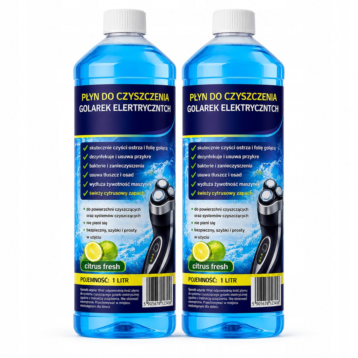 CCR 2L Shaver Cleaner Compatible with BRAUN Clean & Renew