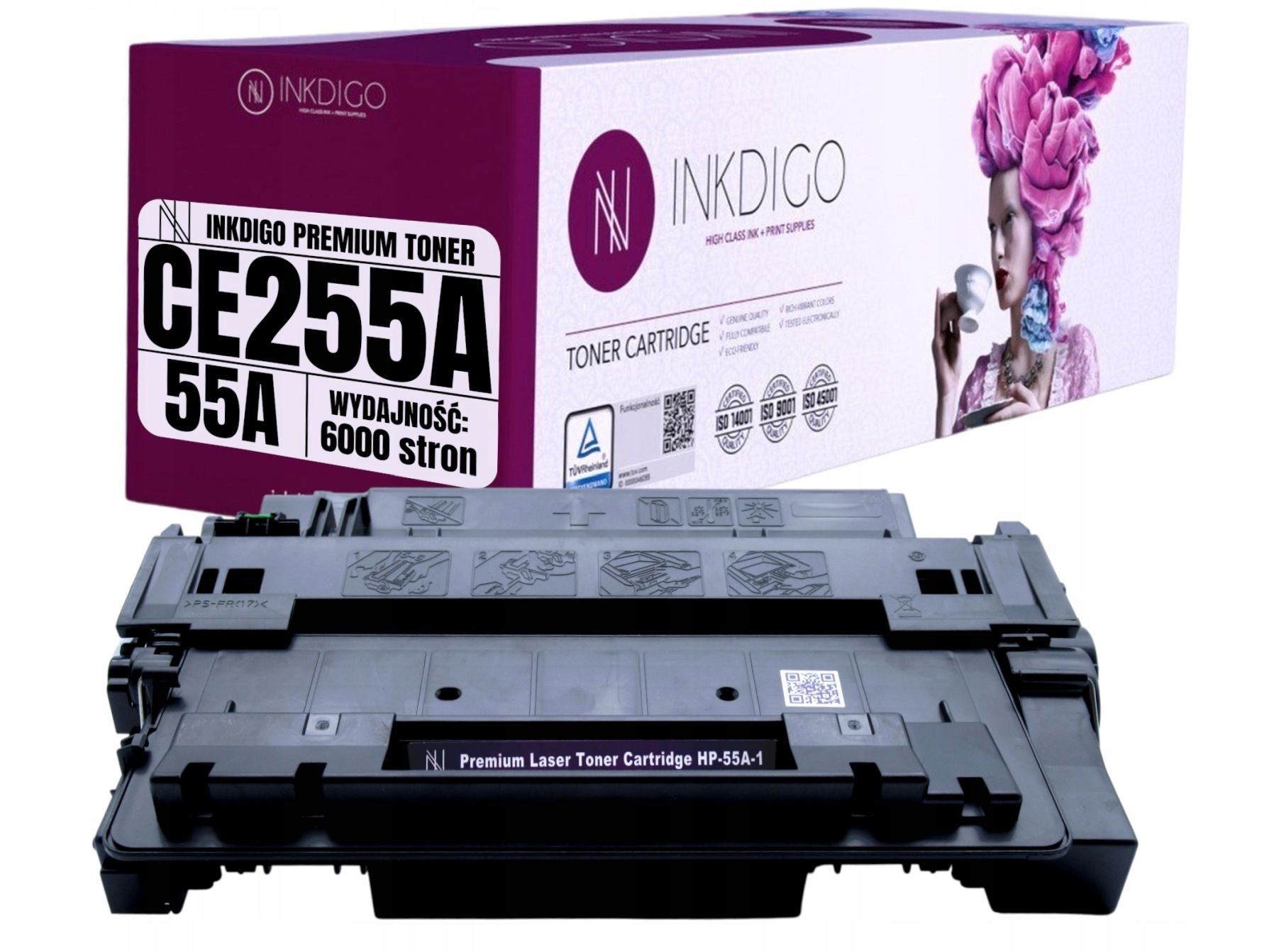 CE255A Toner 55A Replacement for HP LaserJet Enterprise 500 MFP M525 LJ P3015
