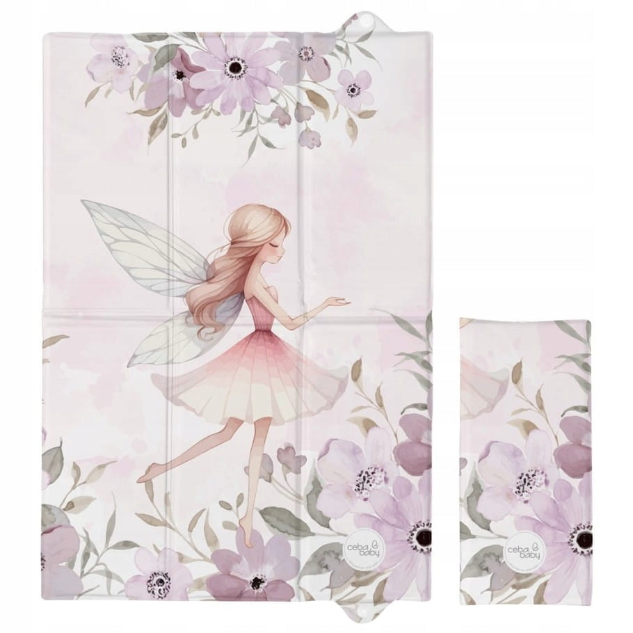CEBA BABY Foldable Soft Baby Changing Mat 60x40 Meadow Fairy