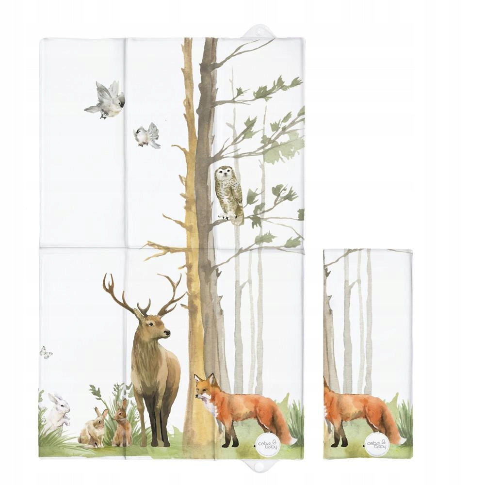 CEBA BABY Podložka přebalovací cestovní (80x50) Basic Woodland