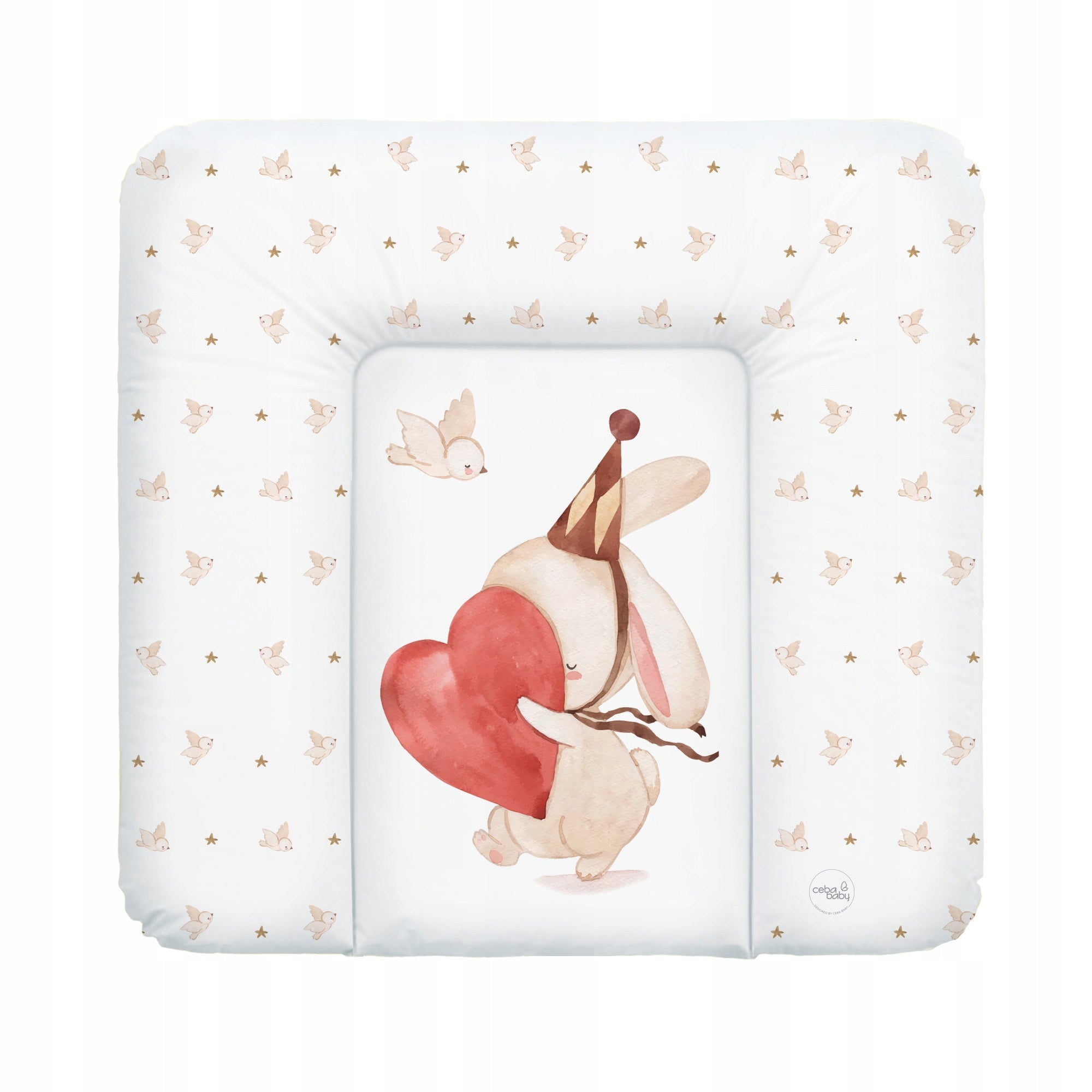 CEBA Changing Table Soft for Dresser Changing Mat 75x72 Basic Pierrot