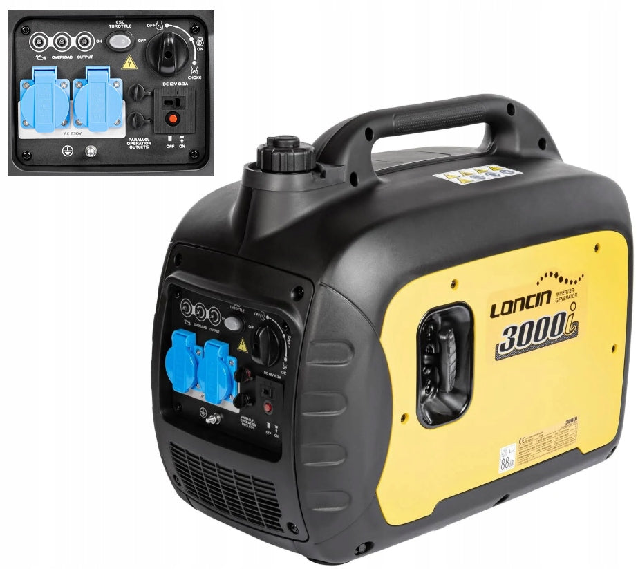 CEDRUS LC3000I GENERATOR SET INVERTER MOTOR LONCIN 2,5kW 2x230V
