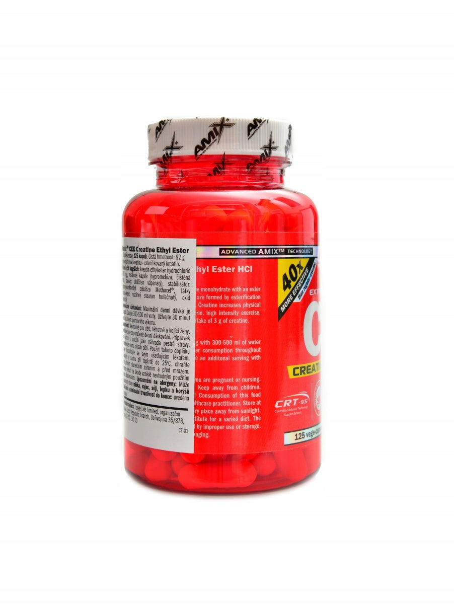 CEE creatine ethyl ester 125 kapslí Packaging status original