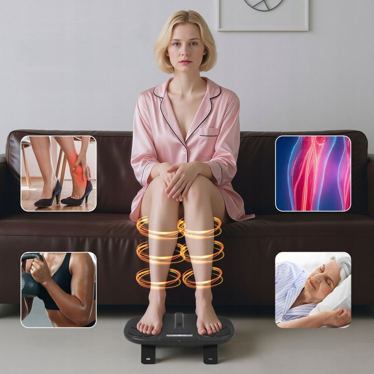 CEEHOOM 3IN1 EMS TENS EPT Foot Massager for Neuropathy Muscle Relaxation Manufacturer code EEE-APR15-1