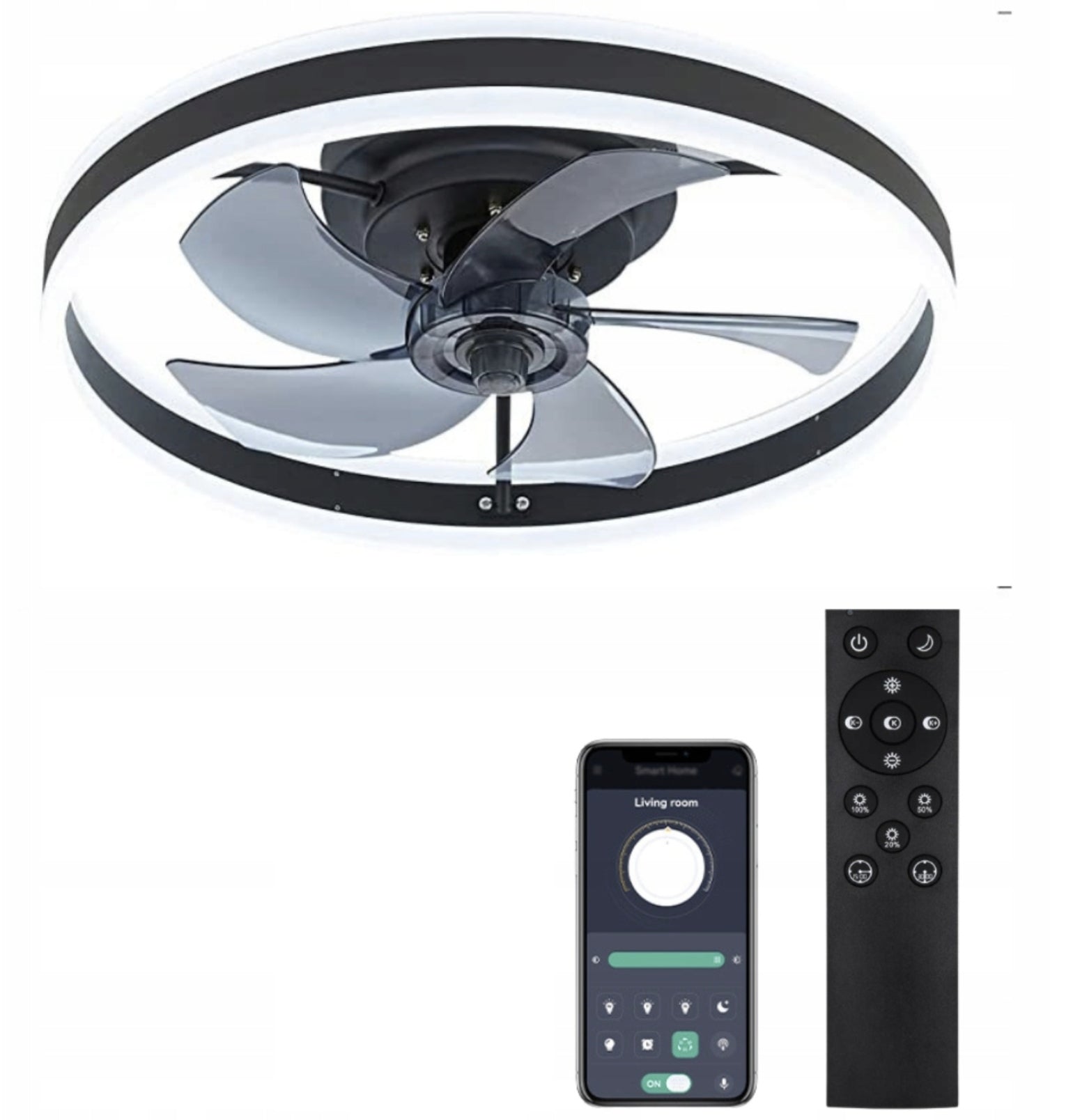 CEILING CHANDELIER WITH LED FAN 60W LIGHTING WITH FAN FUNCTION