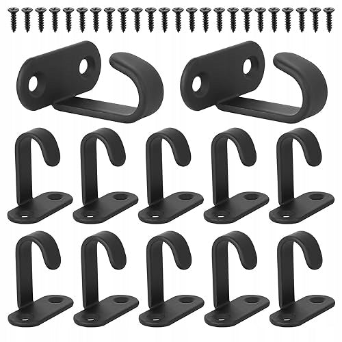 CEILING HOOKS BLACK METAL FOR HANGING SET OF 20 PCS.