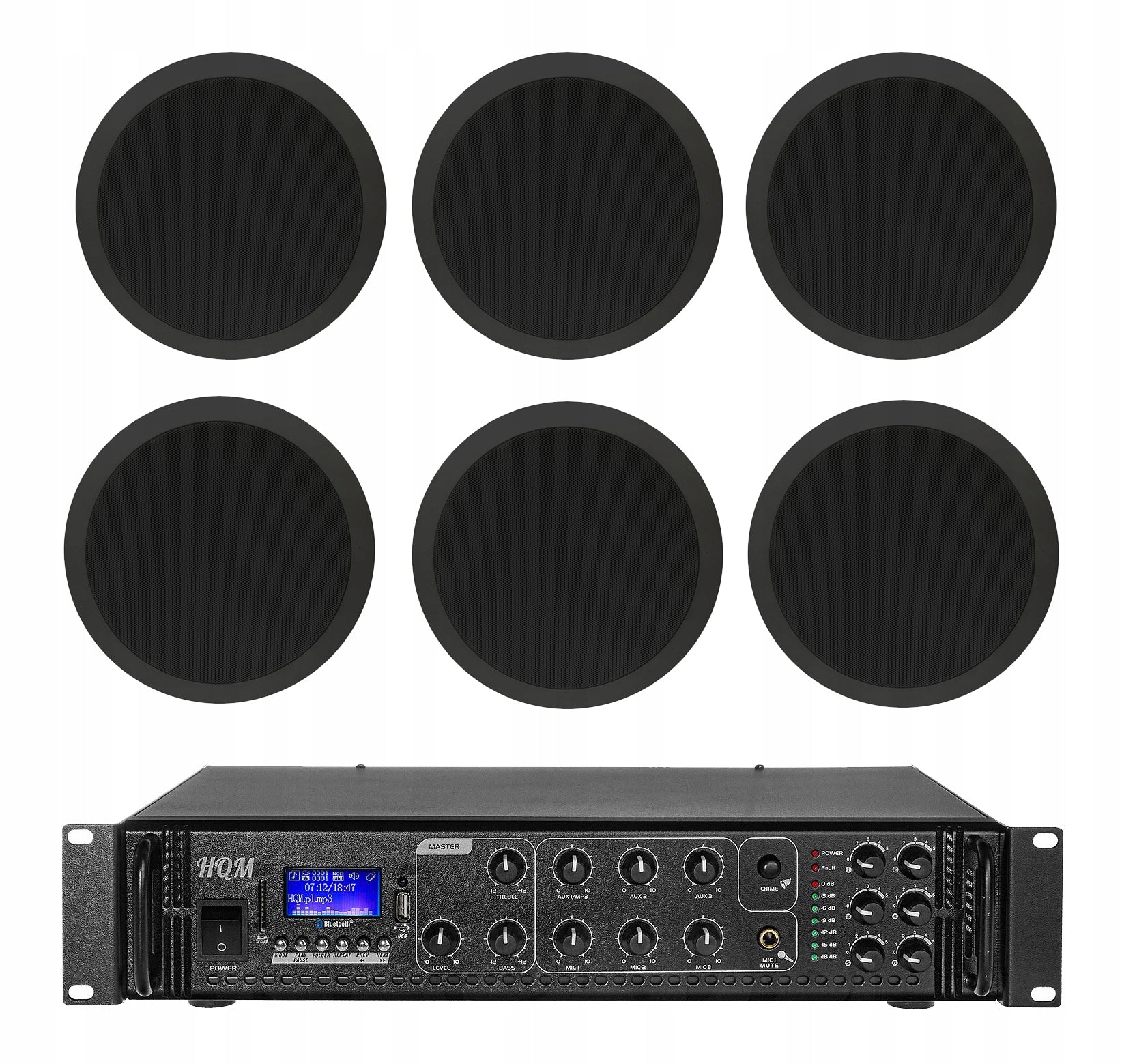 CEILING SOUND SYSTEM OF THE OFFICE OF THE HOME SALON RESTAURANT 6 BLACK