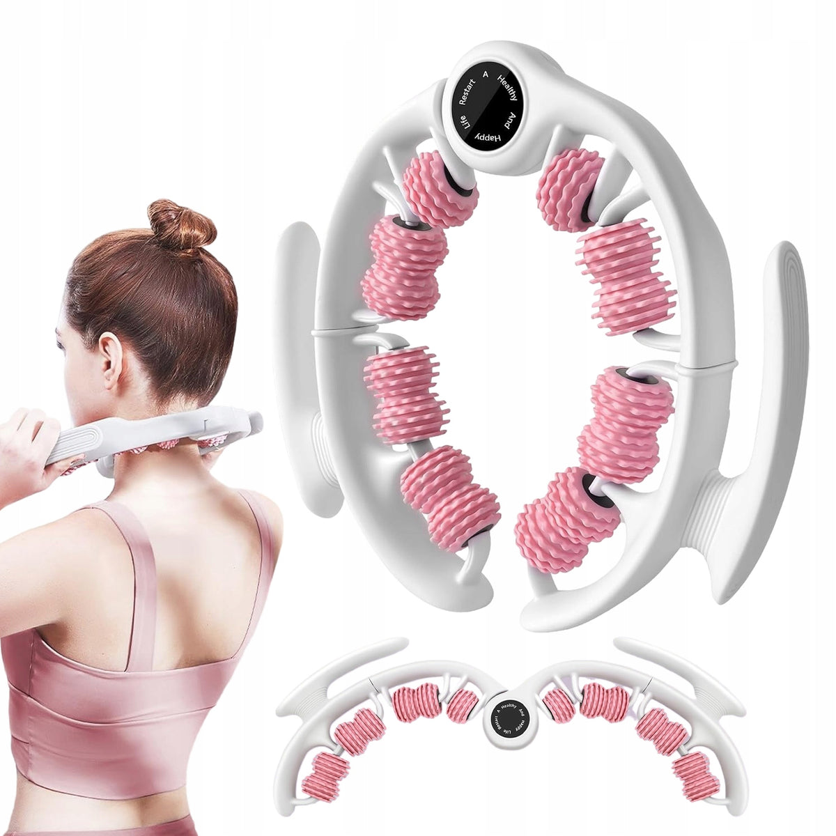 CELLULITE MASSAGE ROLLER WITH INTERCHANGEABLE HEADS FOR THIGHS, LEGS AND BUTTOCKS Packaging status original