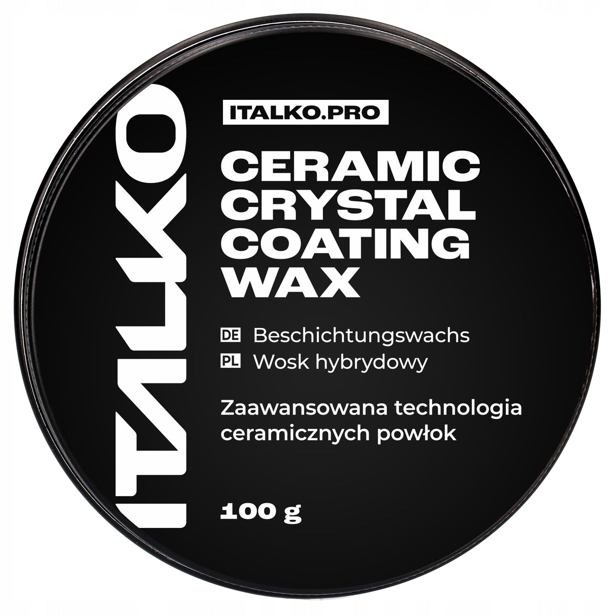 CERAMIC CRYSTAL COATING WAX HYBRID WAX FOR LACQUER 100G ITALKO Manufacturer's catalog number 91492