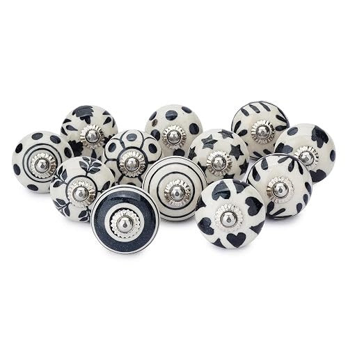 CERAMIC KNOBS FOR INDIAN CABINETS РУЧNE PAINTED SET OF 20 PIECES Brand no brand