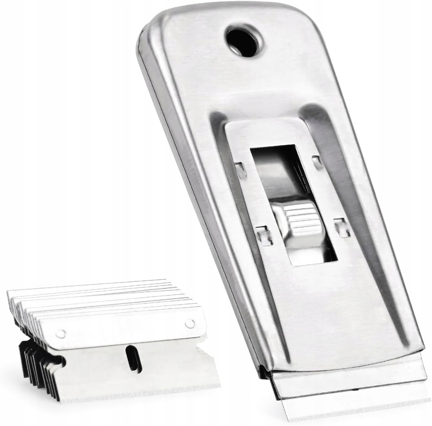 CERAMIC PLATE SCRAPER WITH 10 CARBON STEEL BLADES