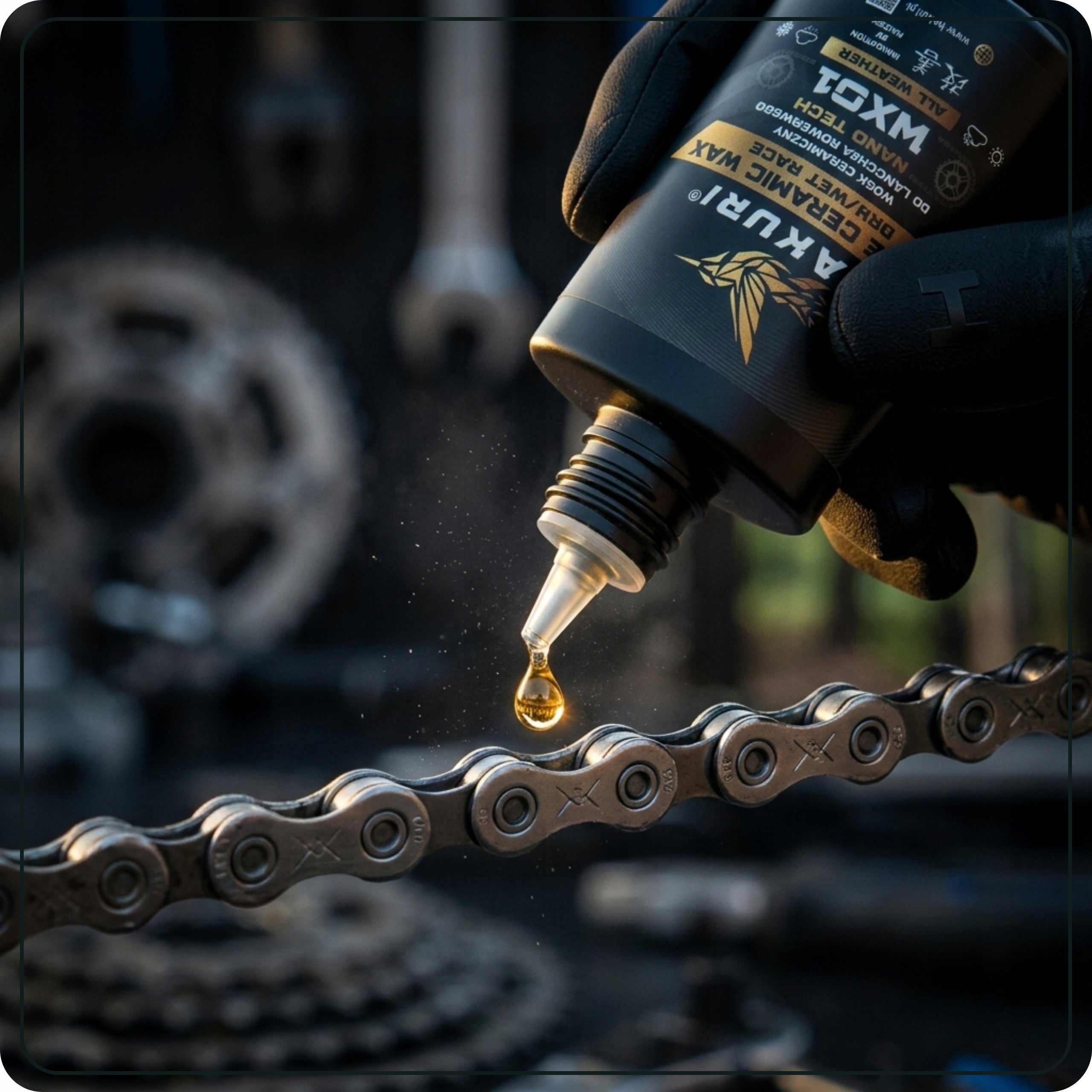 CERAMIC WAX GREASE FOR BICYCLE CHAIN NANO TECH LUBRICATES PROTECTS HAKURI Brand Hakuri