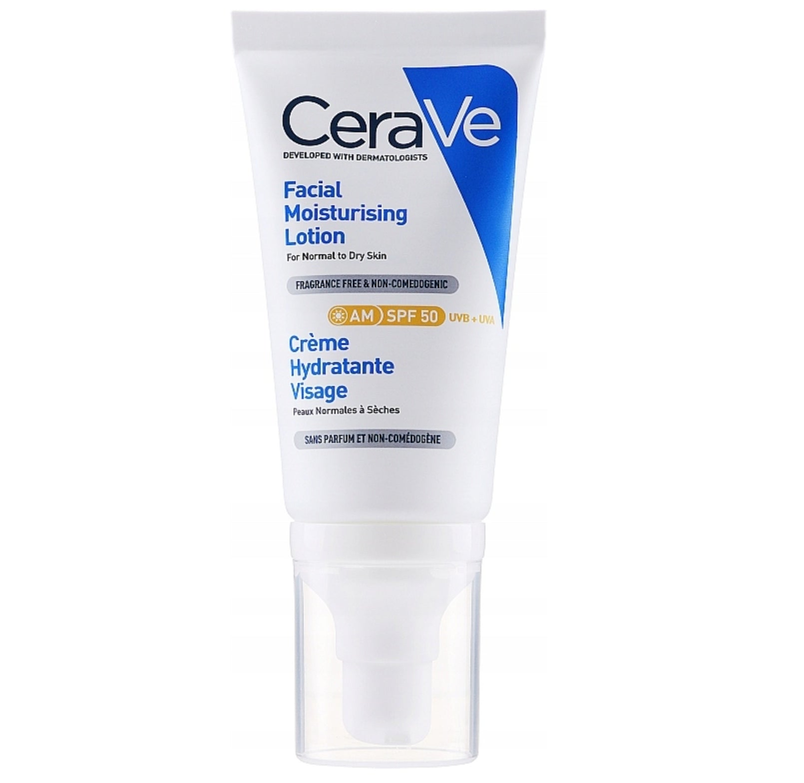 CERAVE Moisturizing Face Cream SPF 50 for normal and dry skin 52 ml Manufacturer code 6931481903815