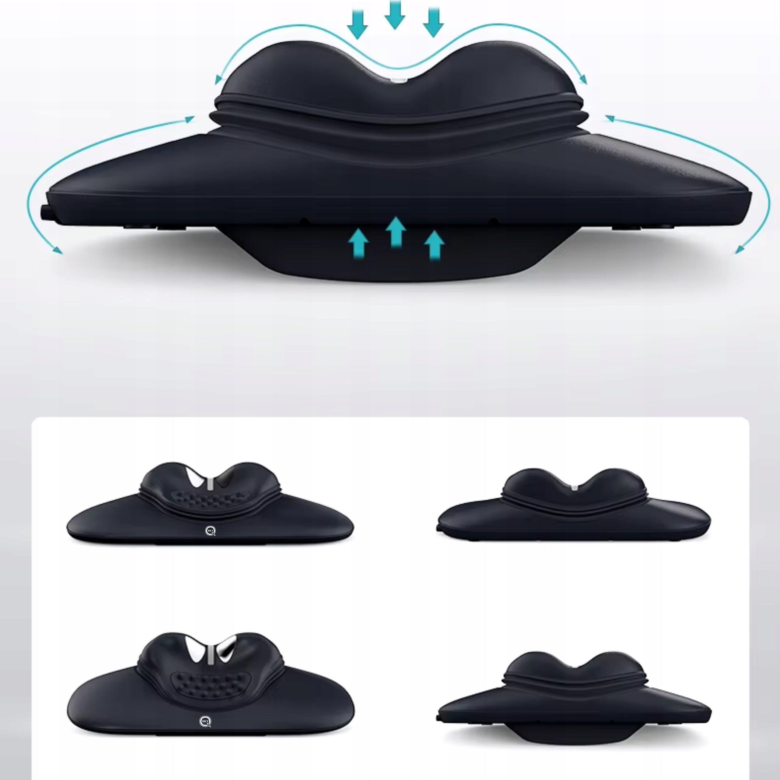 CERVICAL DISCOPATHY SPINE TRACTION NECK MASSAGER TENS HEATING VIBRATION Model QSKY