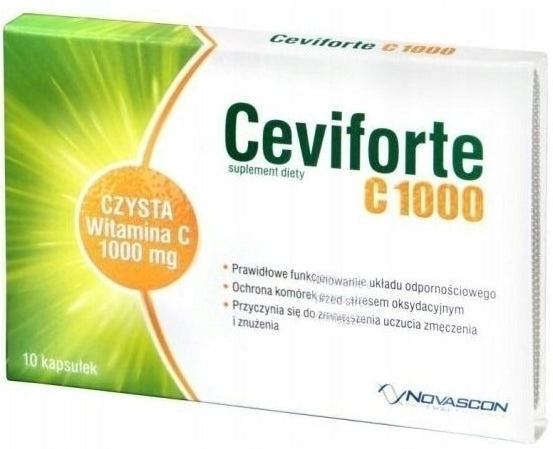 CEVIFORTE vitamin C 1000 immunity Novascon 10 capsules