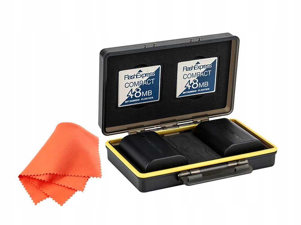CF card case and JJC BC-3CF2 batteries