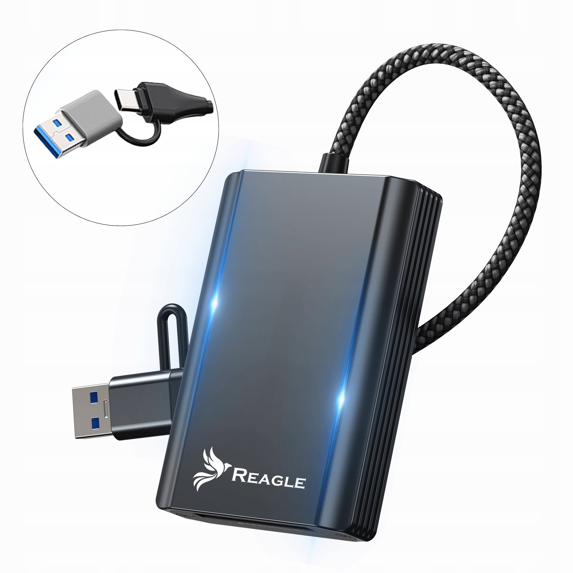 CFExpress Type B USB 3.2 Gen 2 to 2TB 10 Gb/s 2in1 USB C REAGLE