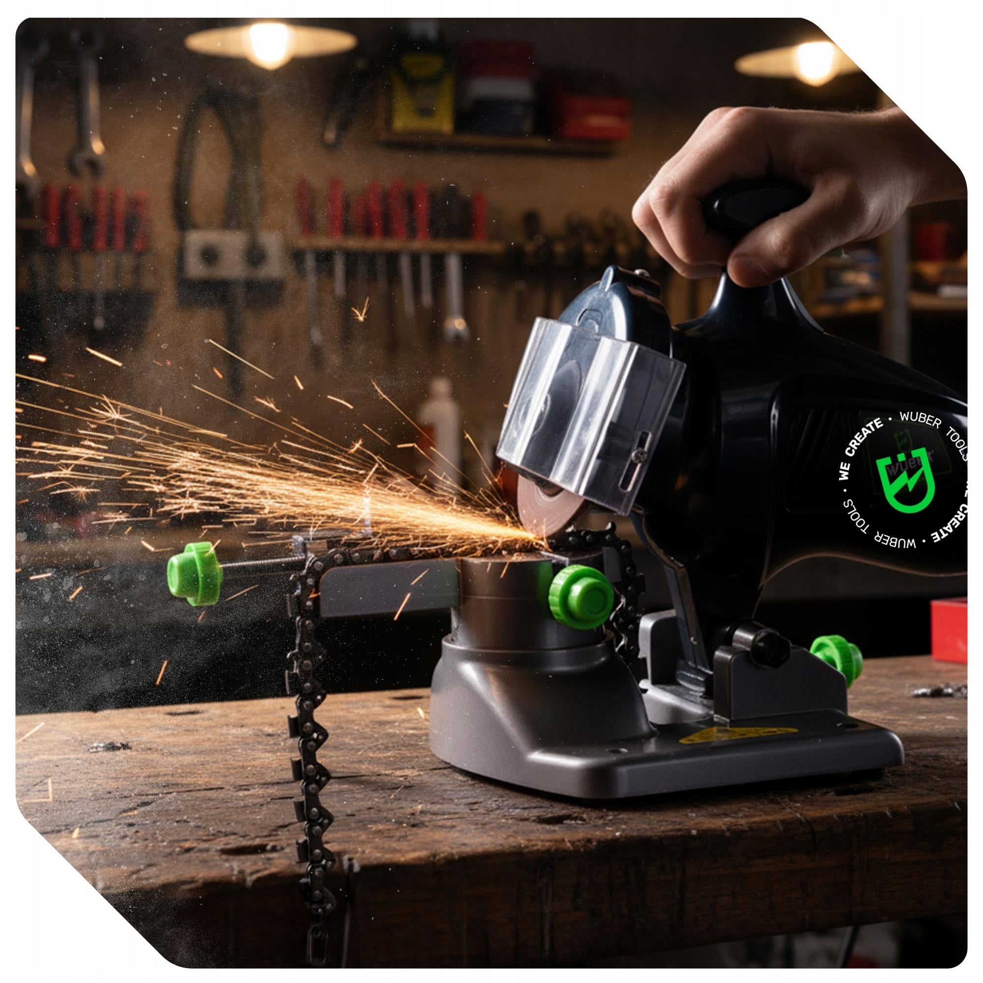 CHAIN SHARPENER SAW BLADES ELECTRIC 2X DISC 220W Maximum power 220 W