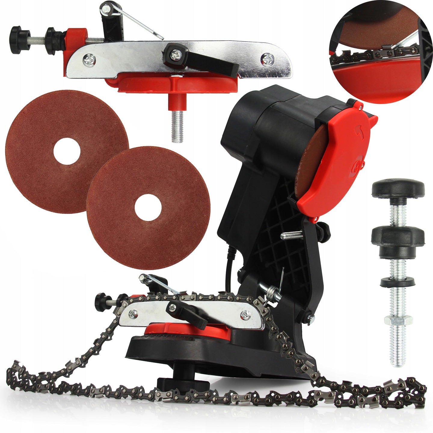 CHAIN SHARPENER SAW CHAINSAW ELECTRIC SHARPENER 90W 2X DISC