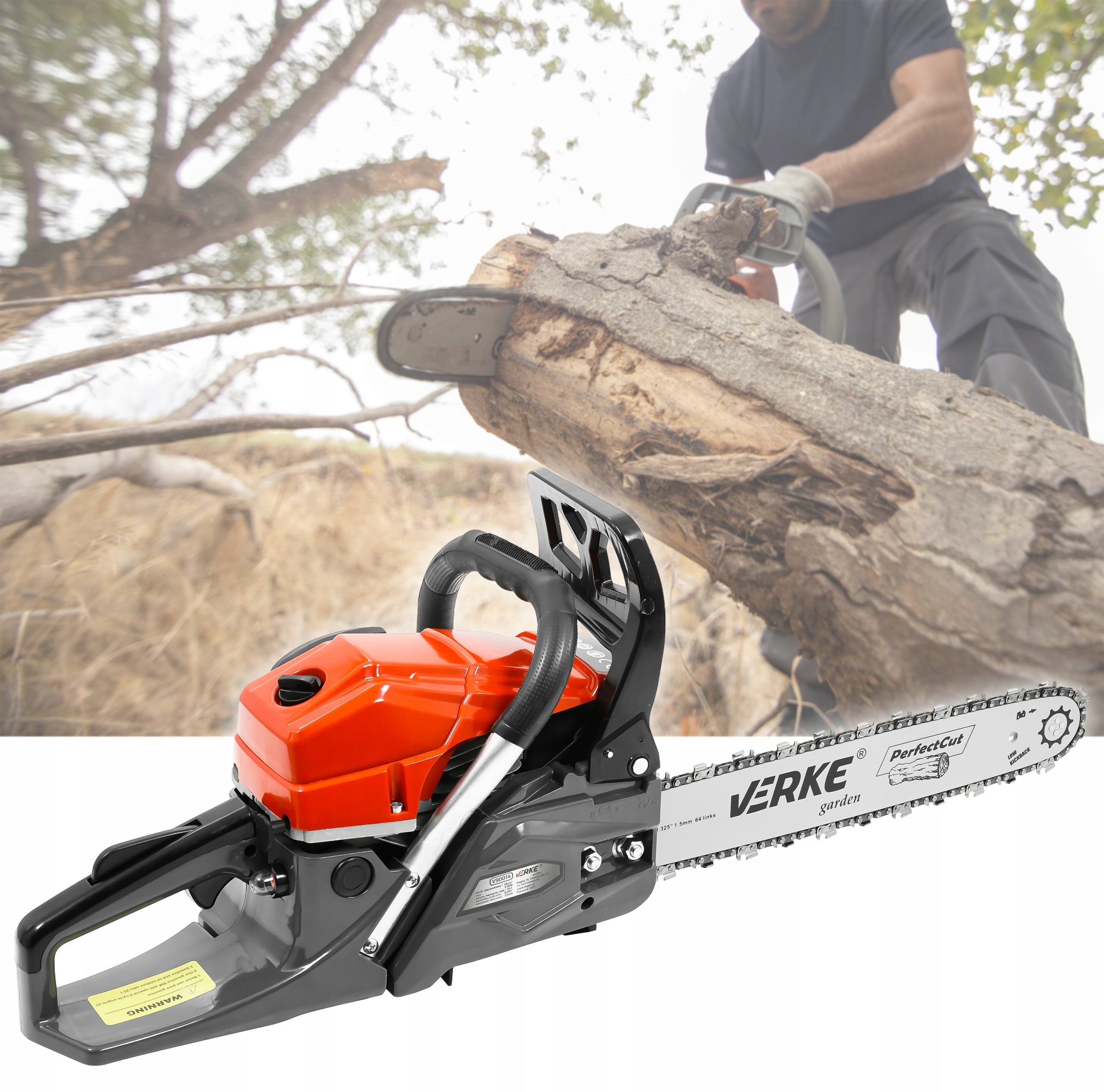 CHAINSAW 3,5KM FOR WOOD TREES STRONG + OIL STIHL Power supply combustion