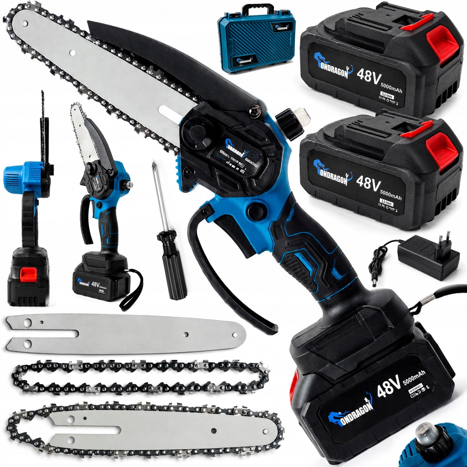 CHAINSAW CORDLESS CHAINSAW AKU 6" 48V BATTERY CHAIN STRONG