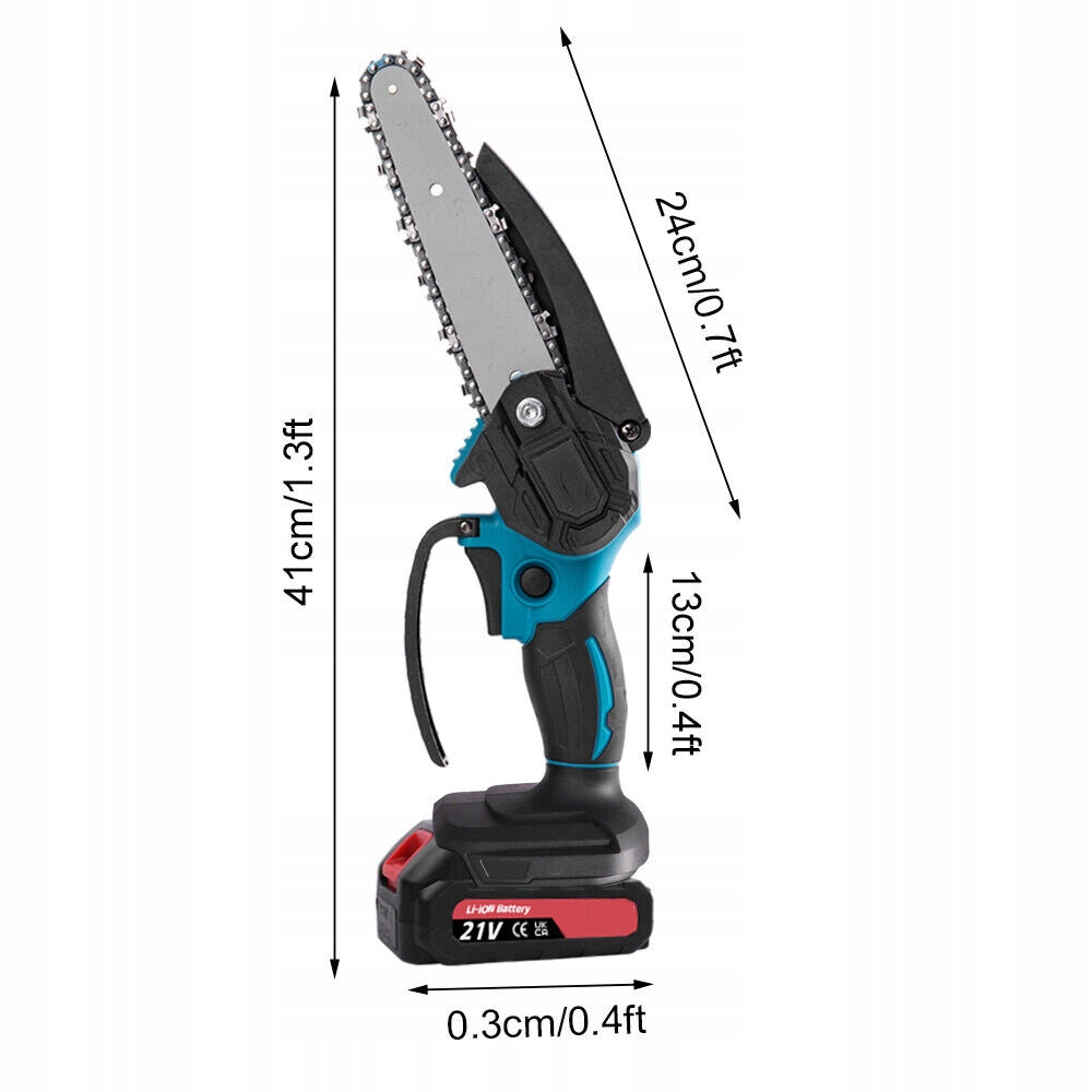 CHAINSAW CORDLESS HAND BRANCH SAW 2 BATTERIES 21V Series PIŁA ŁAŃCUCHOWA AKUMULATOROWA PILARKA