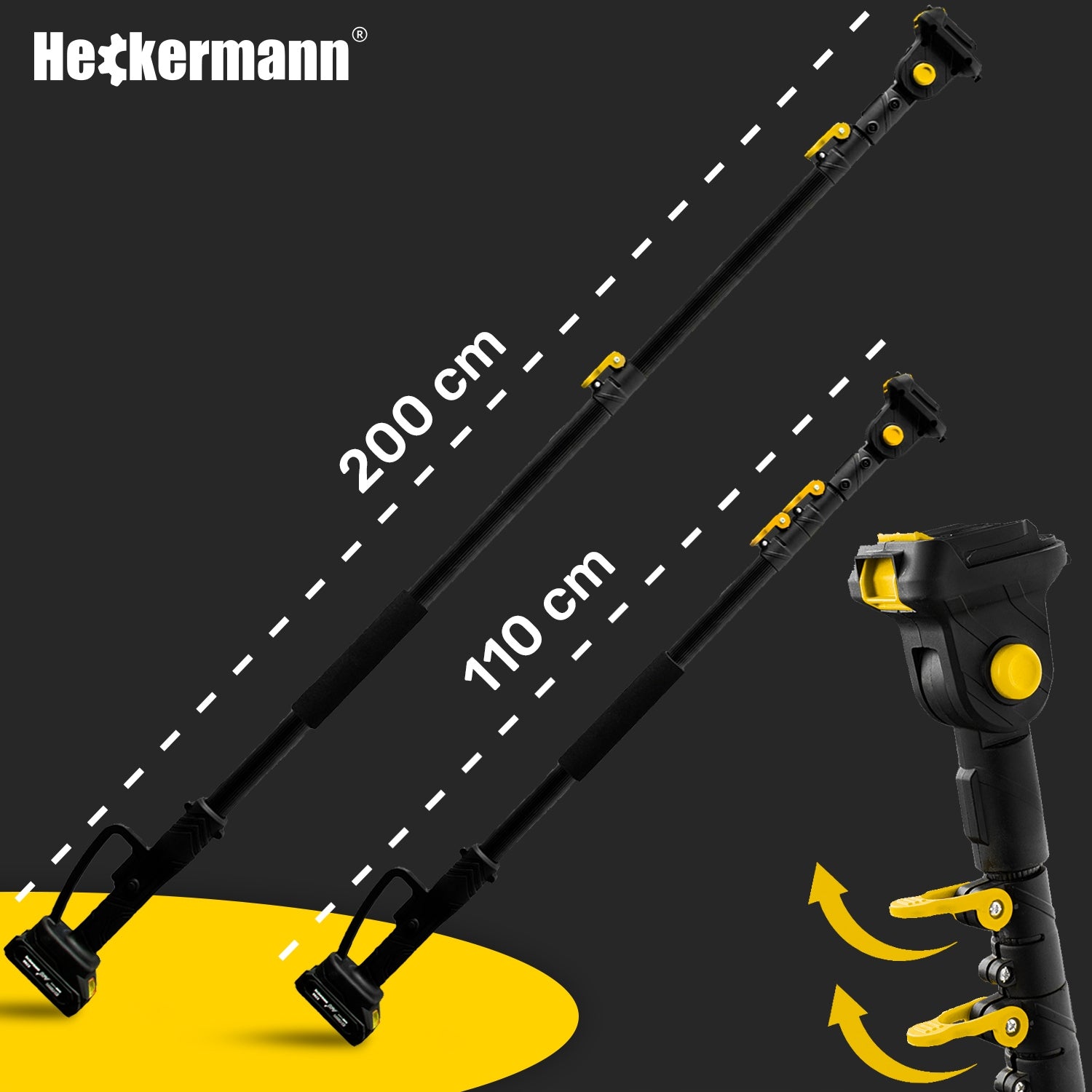CHAINSAW + CORDLESS PRUNER BRANCH 2xAKU + BOOM 200 CM Maximum power 500 W