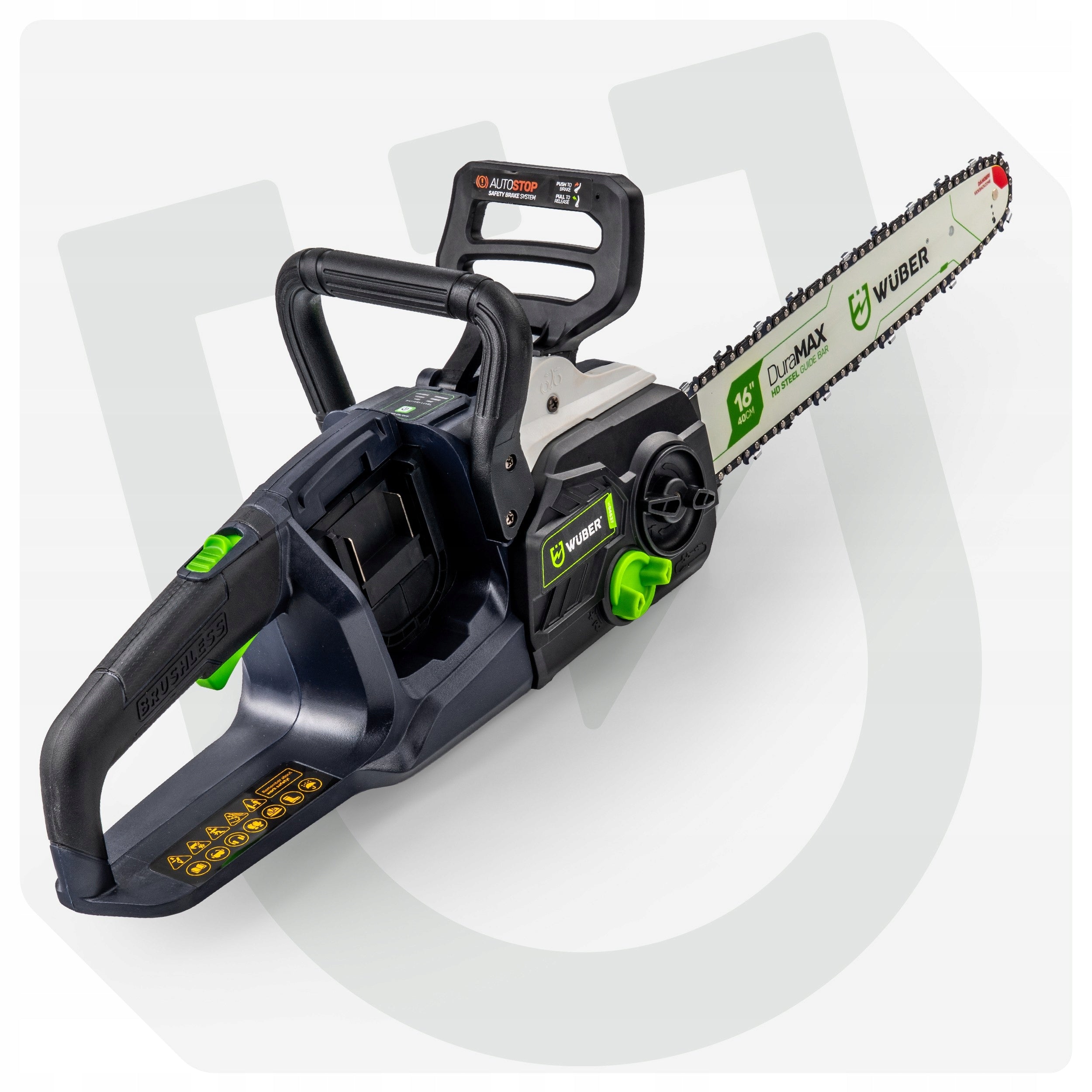 CHAINSAW CORDLESS SAW 16" STRONG 40V BRANCH 1200W + OIL Power supply rechargeable battery