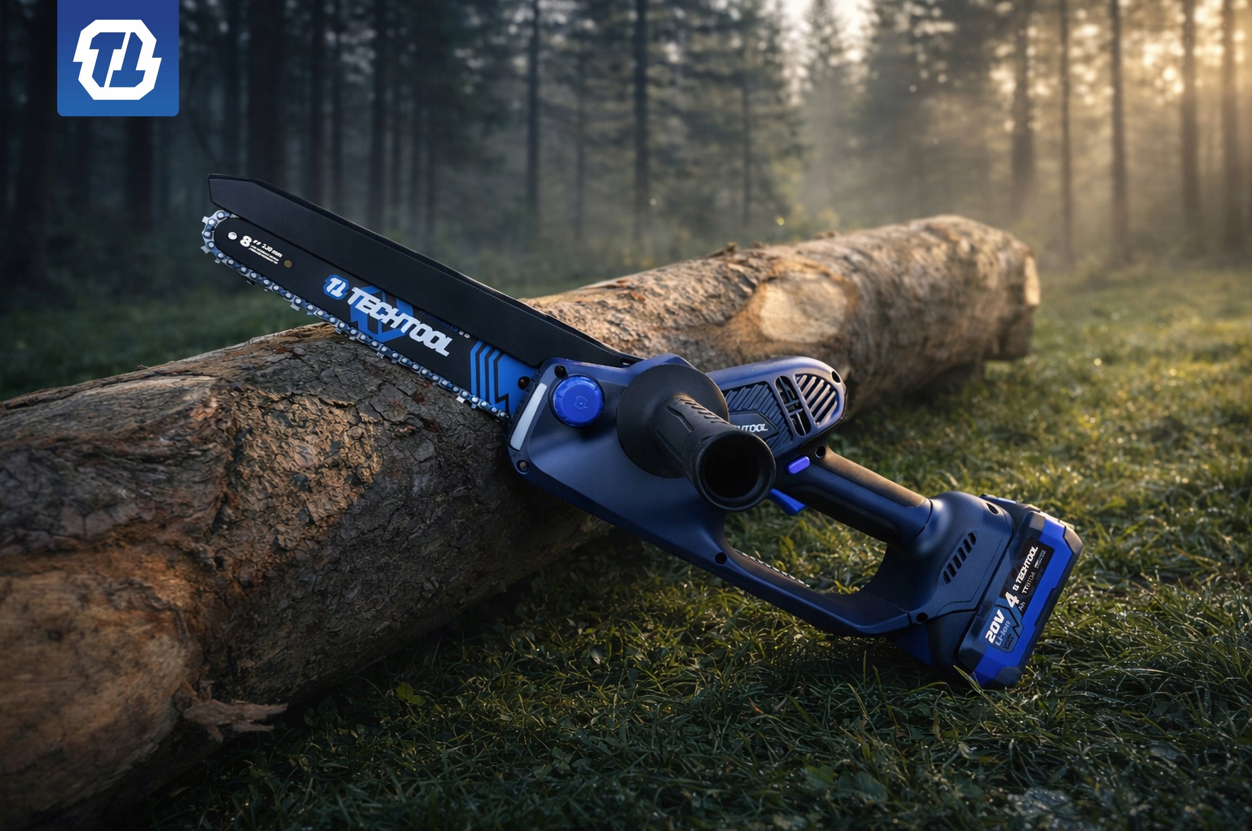 CHAINSAW CORDLESS SAW 8" BRANCH SUITCASE 4 AH TECHTOOL Series PIŁA ŁAŃCUCHOWA GAŁĘZIÓWKA MINI PILARKA