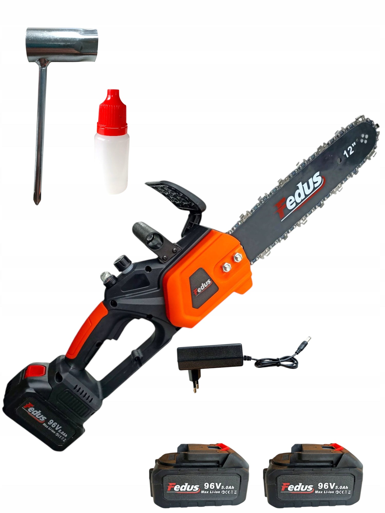 CHAINSAW FEDUS CORDLESS BRUSHLESS 12 inches 2xACCUMULATORS Manufacturer code PIŁA ŁAŃCUCHOWA AKUMULATOROWA PILARKA 12"