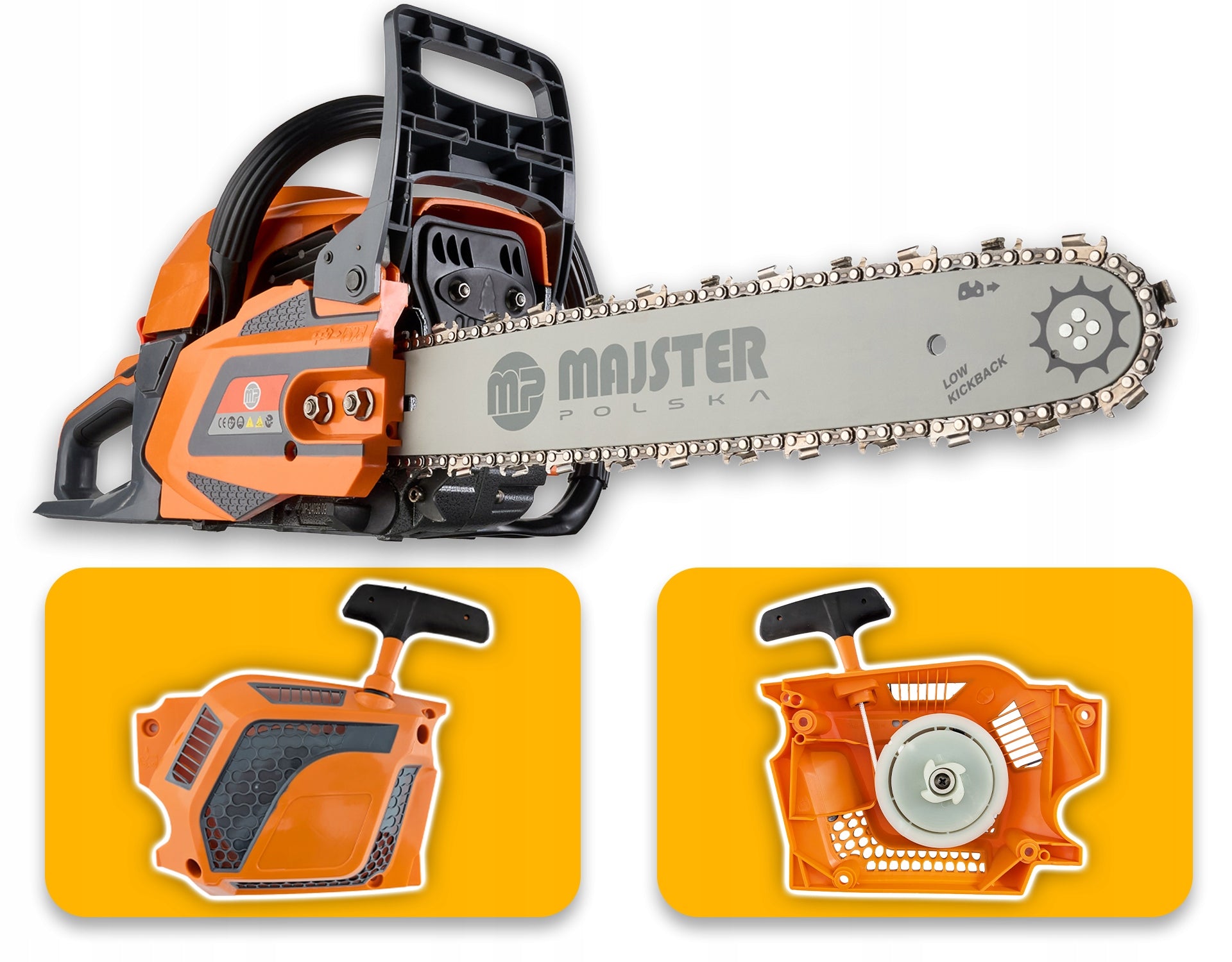 CHAINSAW MP-PS-6100 5,7km 58cm3 2x chains/wire/oil Strong Manufacturer code MP-PS6100