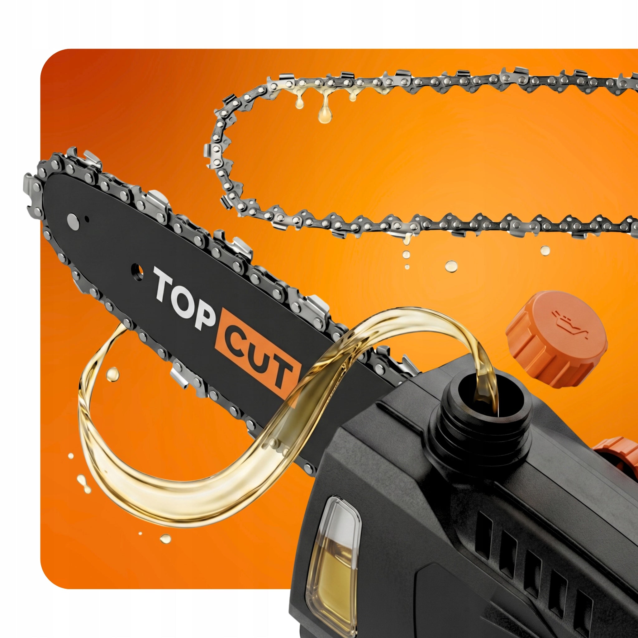 CHAINSAW ON BOOM ELECTRIC SAW TOP CUT 750W LENGTH 2,8M Chain manufacturer NAC