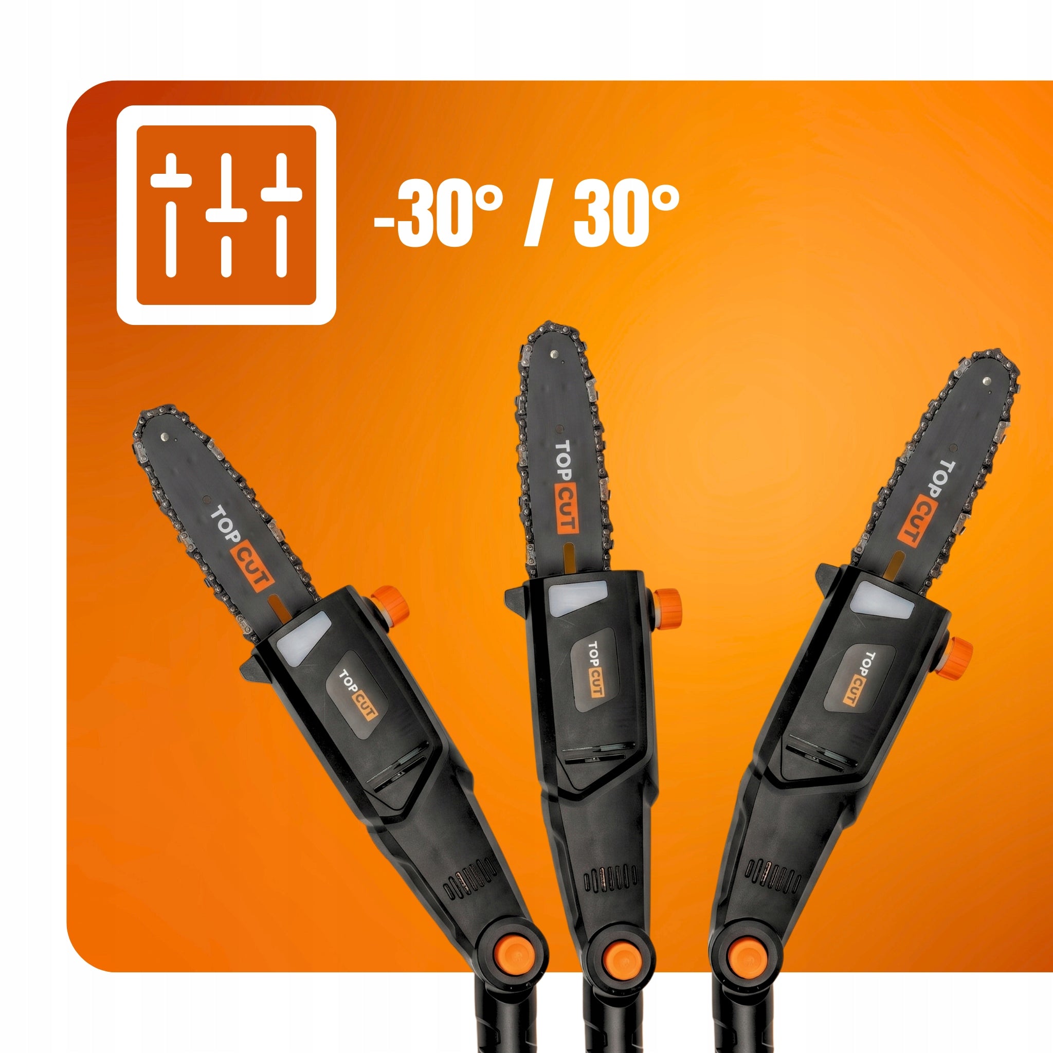 CHAINSAW ON BOOM ELECTRIC SAW TOP CUT 750W LENGTH 2,8M Series TC-PCE75
