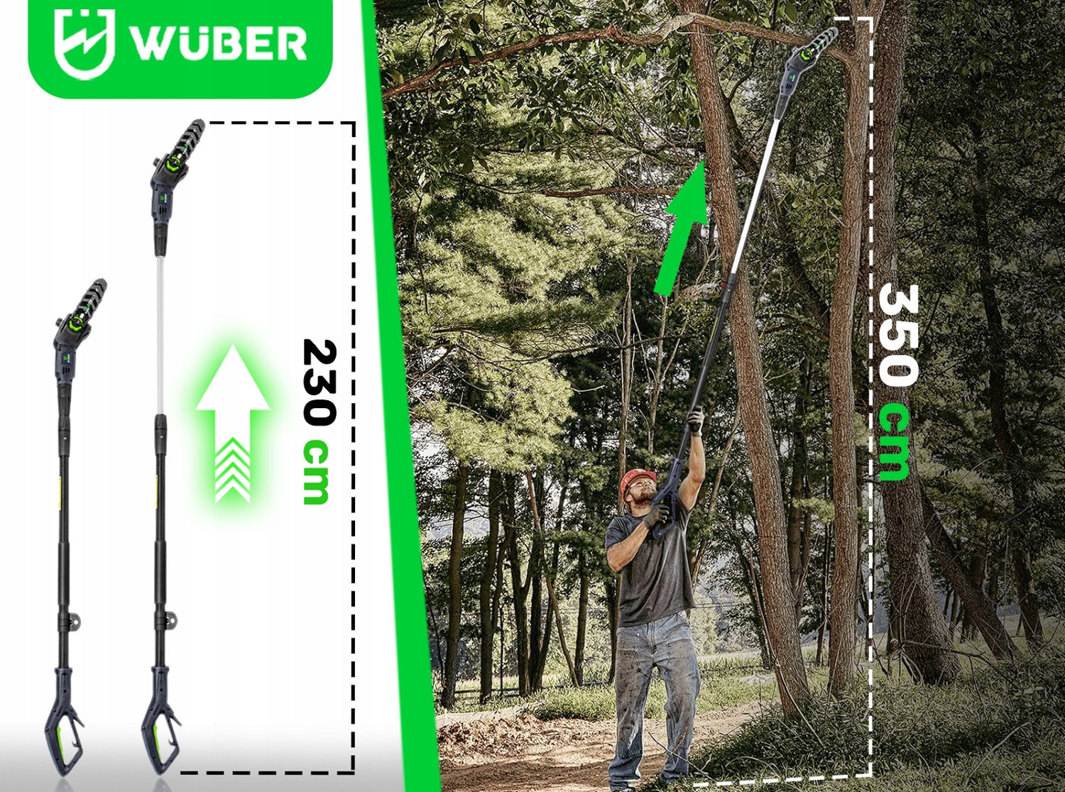 CHAINSAW ON TELESCOPIC BOOM ELECTRIC SAW STRONG WUBER EAN (GTIN) 5905873304314