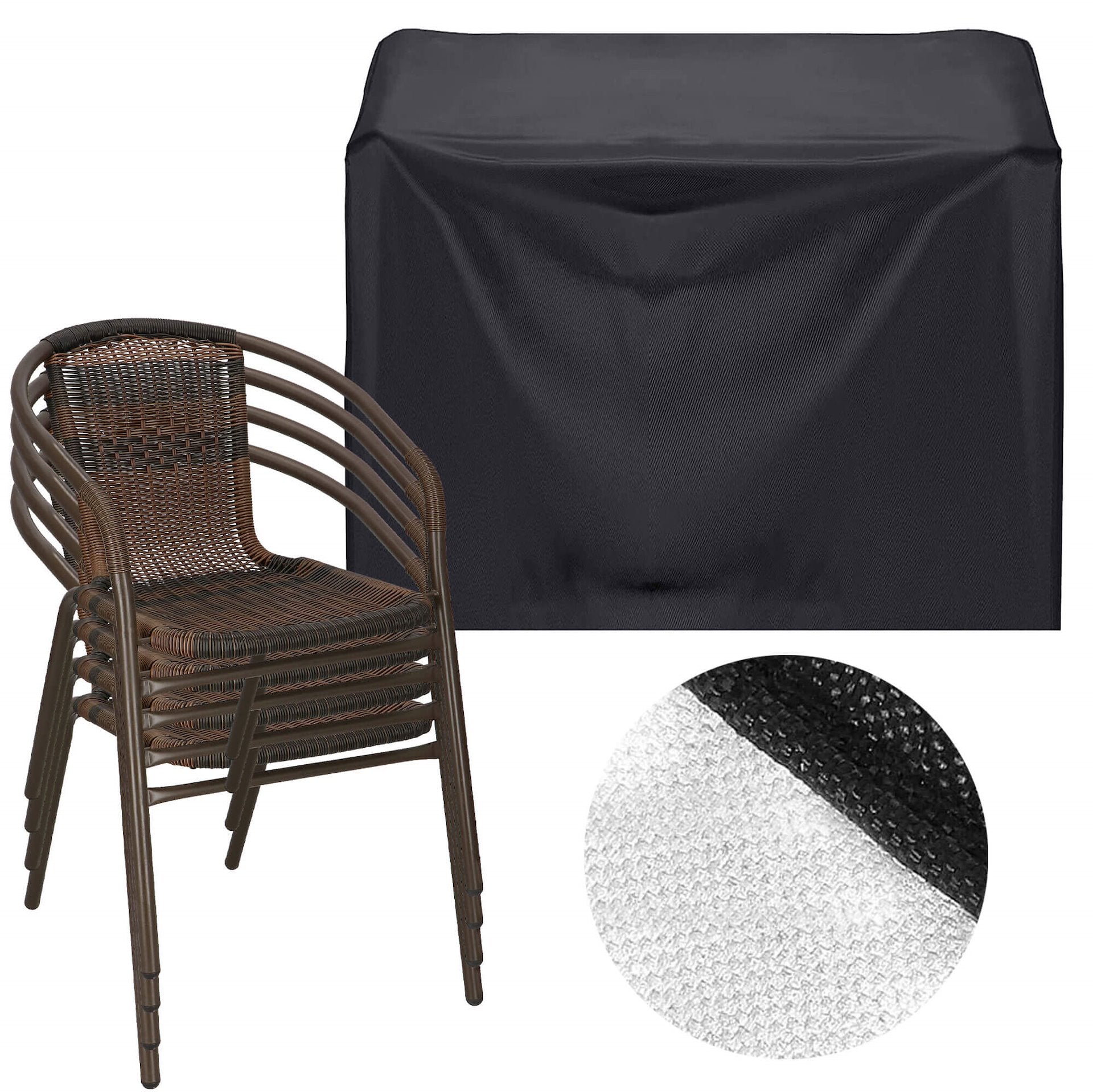 CHAIR COVER GARDEN CHAIR WATERPROOF GARDEN TARPAULIN COVER Line pokrowiec krzesło ogrodowe wodoodporny