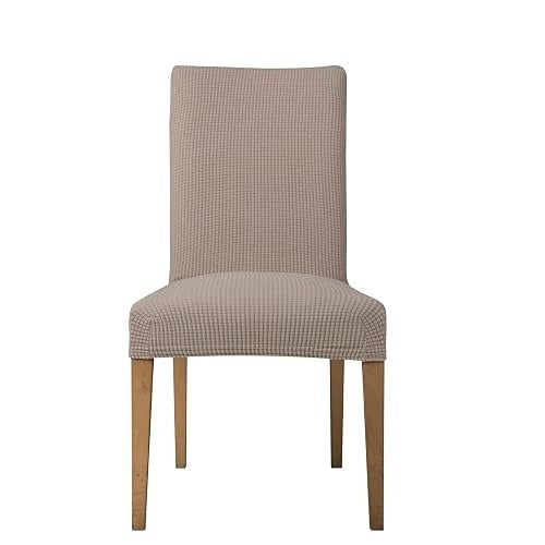 CHAIR COVERS ELASTIC JACQUARD SAND WEDDING BANQUET 4 PCS Brand no brand